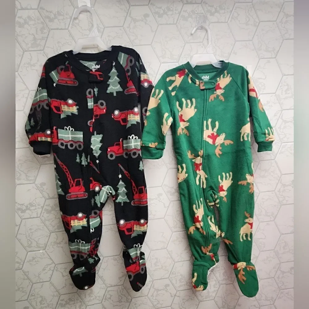 Nwt Baby Boy Sz 12, Christmas Pajamas Bundle